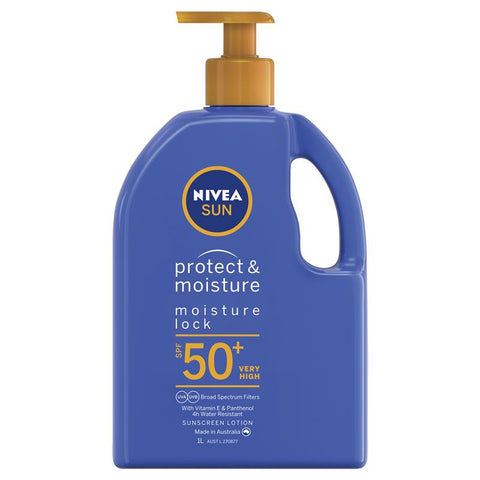 Nivea Sun SPF 50+ Protect & Moisture Lotion Pump 1L