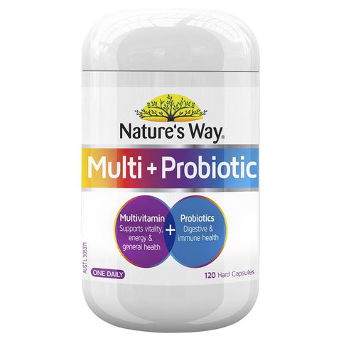 Nature's Way Multi + Probiotic 120 Capsules(OUT OF STOCK)