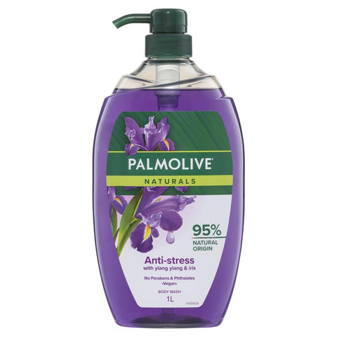 Palmolive Naturals Body Wash Anti Stress with Ylang Ylang & Iris 1L