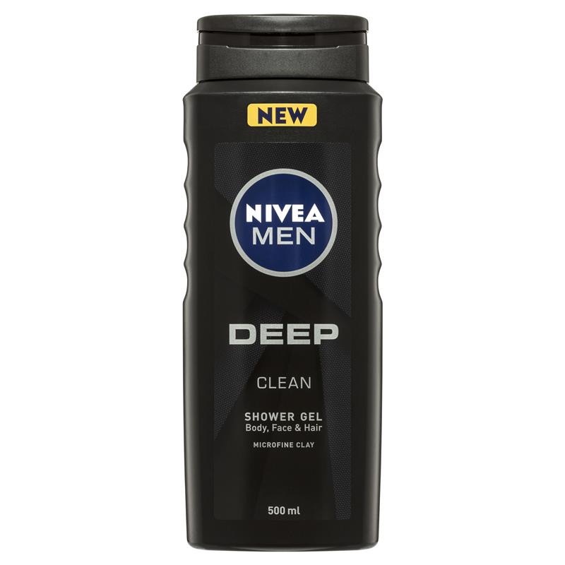 Nivea Men Deep Clean Shower Gel 500ml