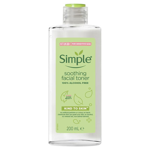 Simple Kind To Skin Facial Toner Soothing 200ml