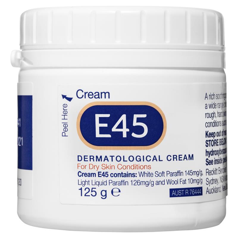 E45 Moisturising Cream for Dry Skin and Eczema 125g