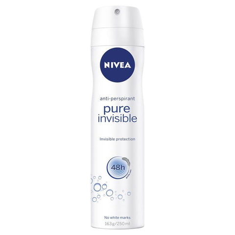 Nivea for Women Deodorant Aerosol Pure Invisible 250ml