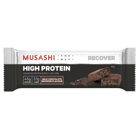 Musashi High Protein Bar Chocolate Brownie 90g 12PACK