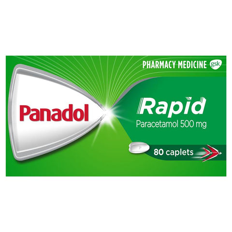 Panadol Rapid, Paracetamol Pain Relief 80 Caplets