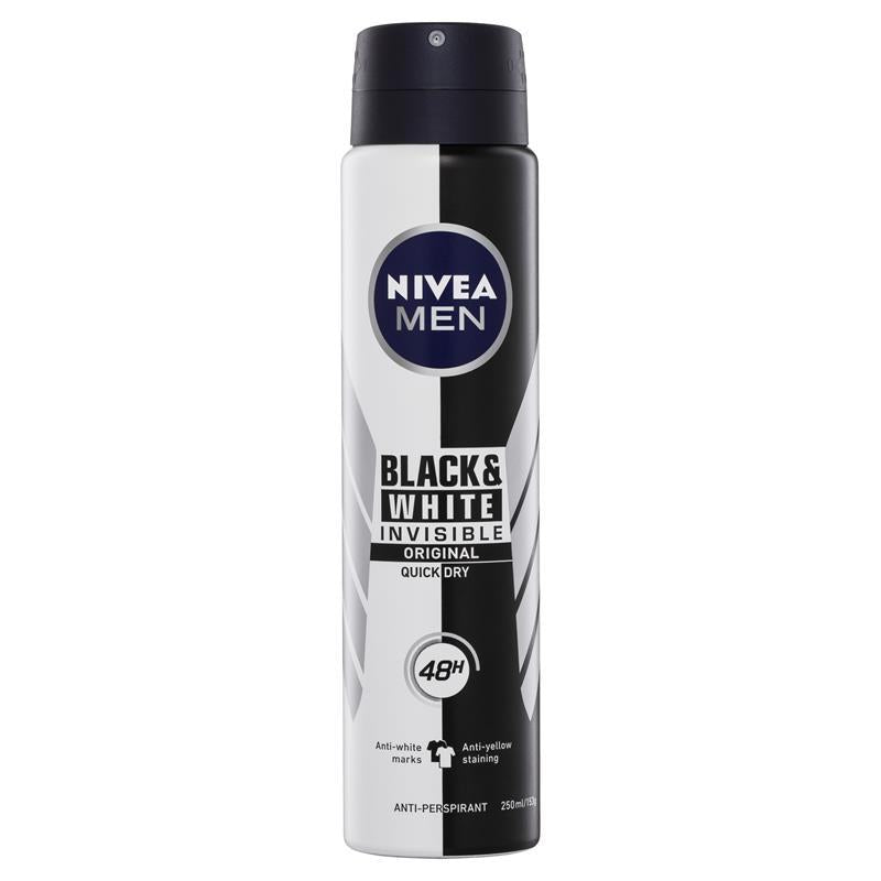 Nivea For Men Deodorant Aerosol Black And White Power 250ml