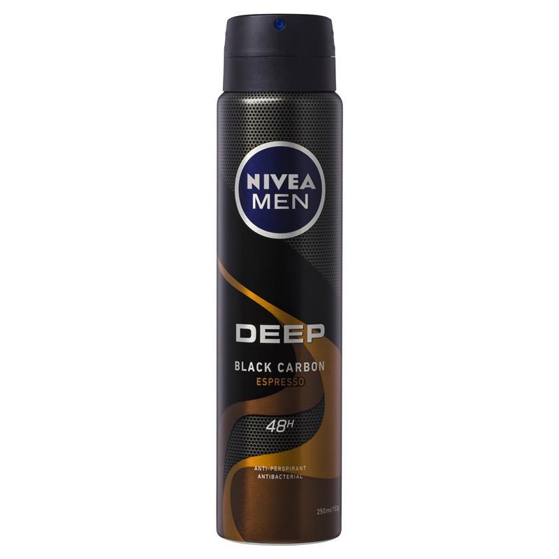 Nivea for Men Deodorant Aerosol Deep Espresso 250ml