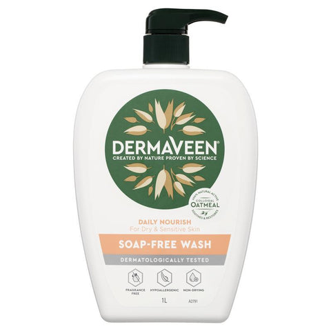 Dermaveen Daily Nourish Soap Free Wash 1.25 Litre
