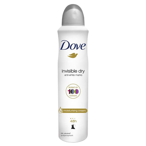 Dove Women Antiperspirant Aerosol Deodorant Invisible Dry 250ml