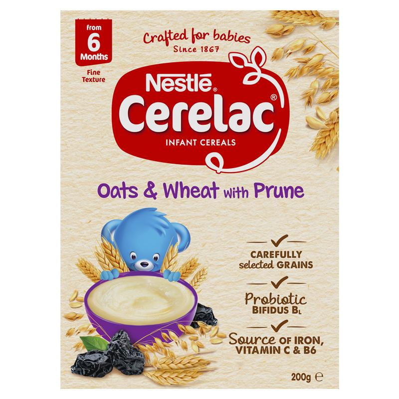 Cerelac Infant Cereal Oats & Wheat with Prune 200g