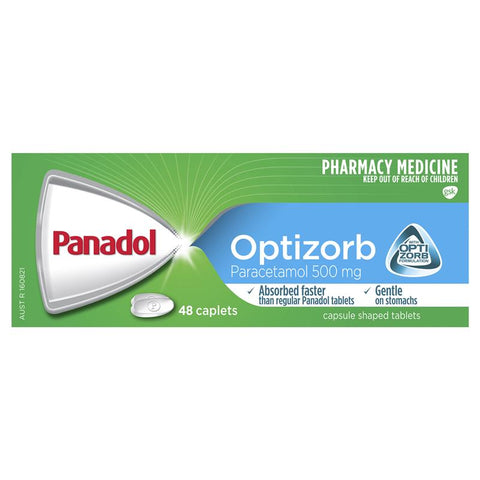 Panadol with Optizorb Paracetamol Pain Relief 48 Caplets