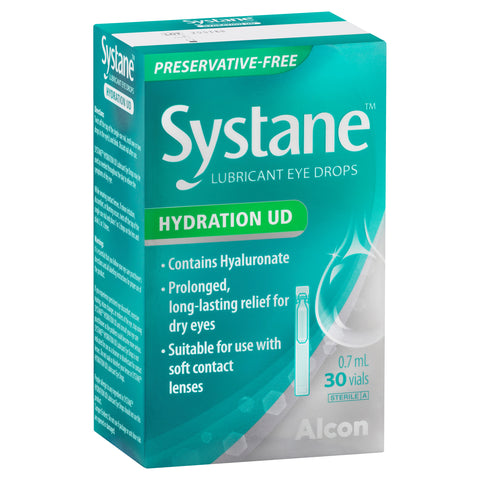 Systane Hydration UD Lubricant Eye Drops 0.7mL 30 Vials
