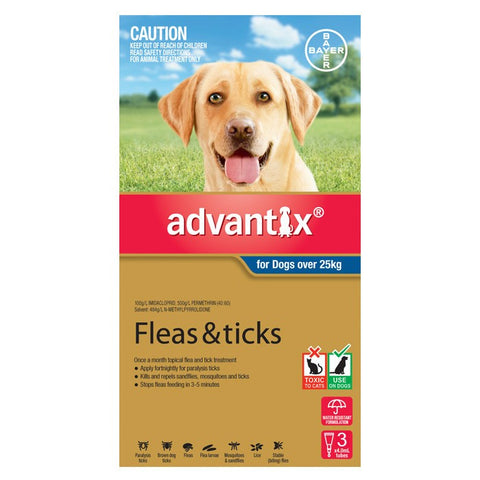 Advantix For Extra Large Dogs (Over 25kg) - 3 Pack