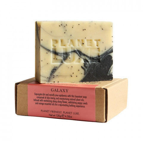 PLANET LUXE Natural Artisan Crafted Soap Galaxy - Ylang Ylang & Orange Oil 130g