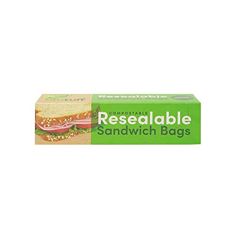 BIOTUFF Resealable Sandwich Bags 18x17cm 30