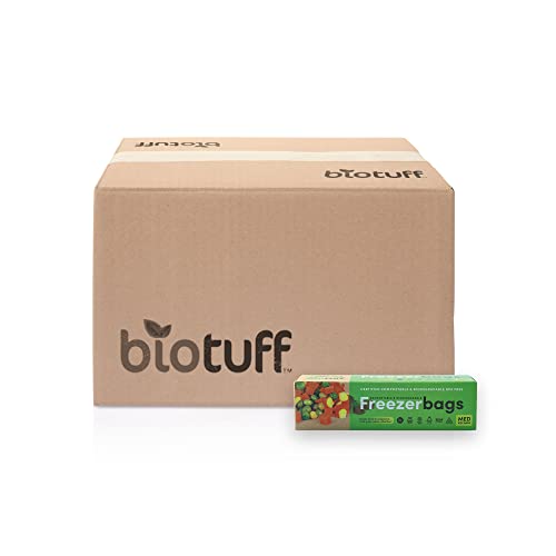 Biotuff Compostable Freezer Bags Medium Bags - 4 Litres x 25