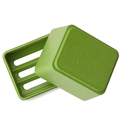 ETHIQUE Bamboo & Cornstarch Shower Container Green 1