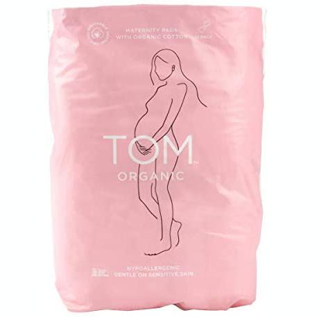 TOM ORGANIC Maternity Pads Ultra Absorbent For Post Birth 12