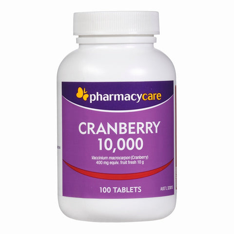 Pharmacy Care CRANBERRY 10000   Tablets 100