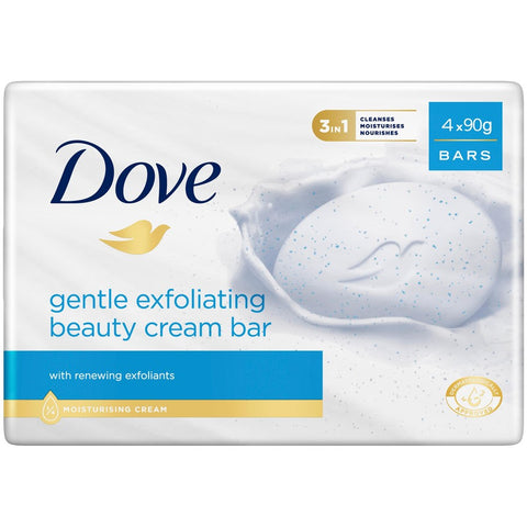 Dove Beauty Bar Exfoliating 90G 4 Pack