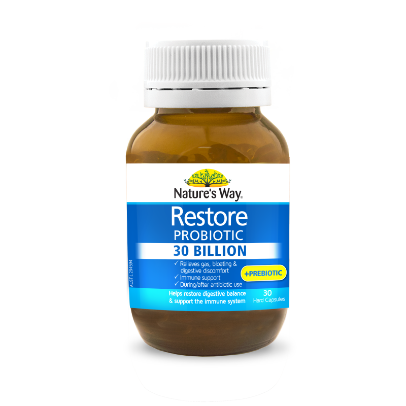 Nature's Way Restore Probiotic 30 Billion 30 Capsules