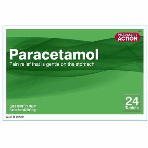 Pharmacy Action Paracetamol 24 Tabs (Generic for PANADOL)
