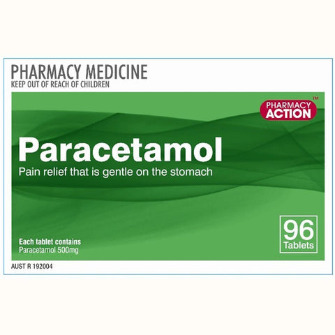 Pharmacy Action Paracetamol 96 Tabs