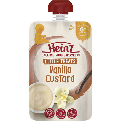 Heinz Vanilla Custard Baby Food Pouch 6+ Months 120g