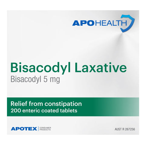 APOHEALTH Bisacodyl Laxative 5mg 200 Tablets