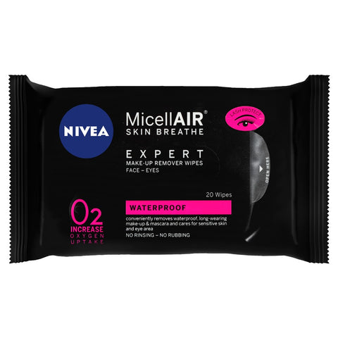 Nivea MicellAIR Expert Make-up Remover Wipes - 20 Pack