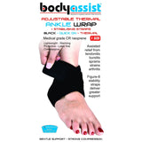 Body Assist One Size Thermal Ankle Wrap With Stabilzer Straps