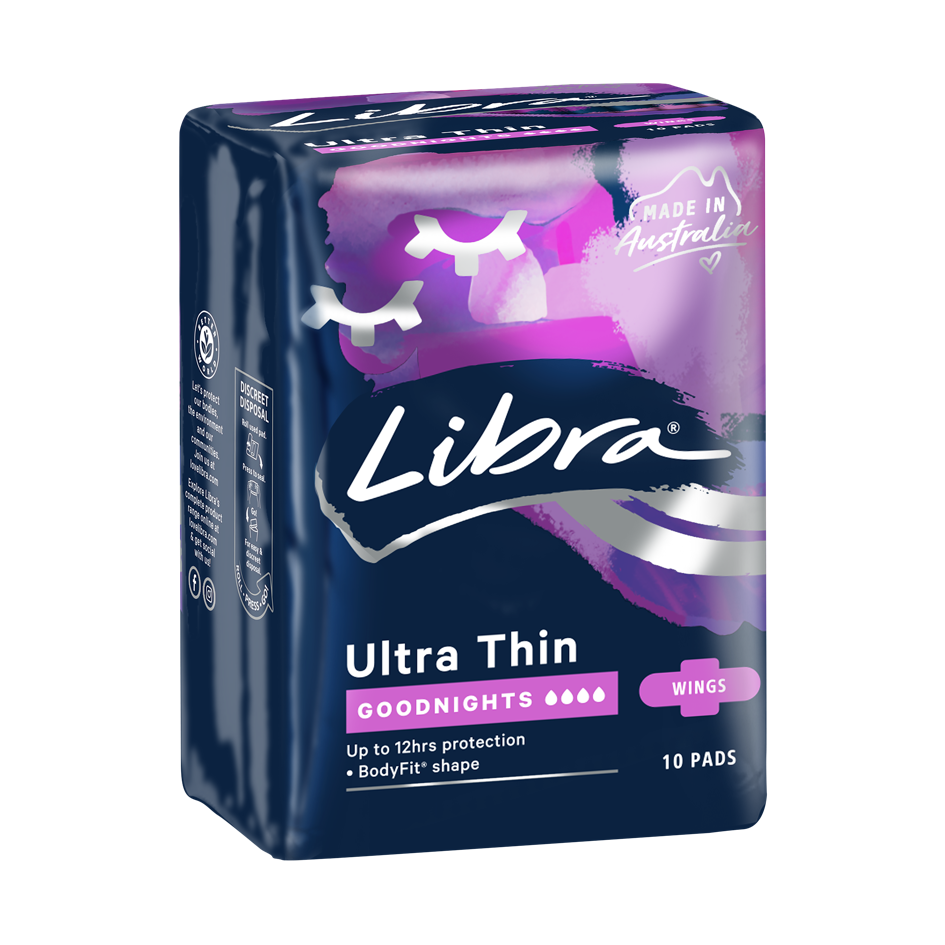 LIBRA GOODNIGHTS ULTRA THIN WINGS 10 PADS