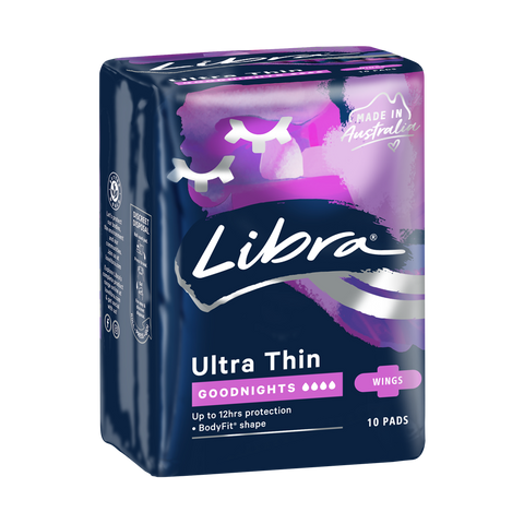 LIBRA GOODNIGHTS ULTRA THIN WINGS 10 PADS