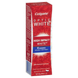 Colgate Optic White High Impact White Glistening Mint Teeth Whitening Toothpaste with hydrogen peroxide 85g