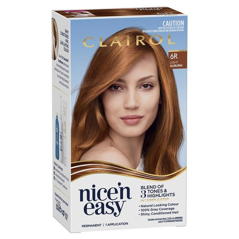 Clairol Nice & Easy 6R Natural Light Auburn Hair Colour