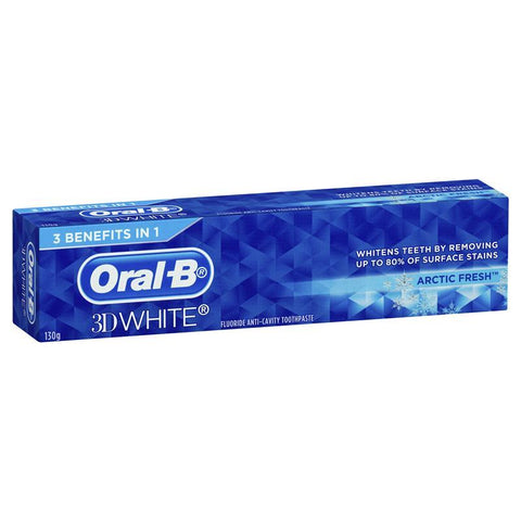 Oral-B 3D White Toothpaste Arctic Fresh 130g (OUT OF STOCK)