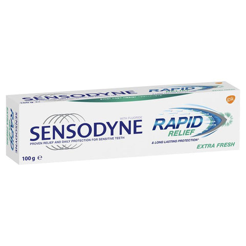 Sensodyne Sensitive Teeth Pain Rapid Relief Extra Fresh Toothpaste 100g