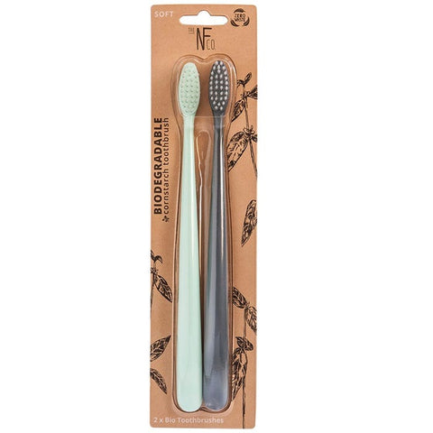 NFCO Bio Toothbrush (Twin Pack) River Mint & Monsoon Mist 2