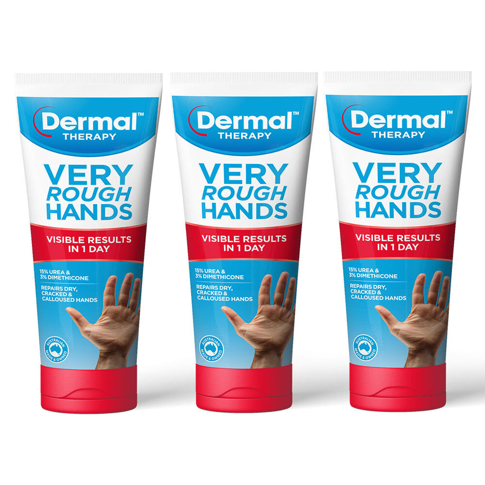 DERMAL THERAPY ROUGH HAND CRM 100G 3PACK