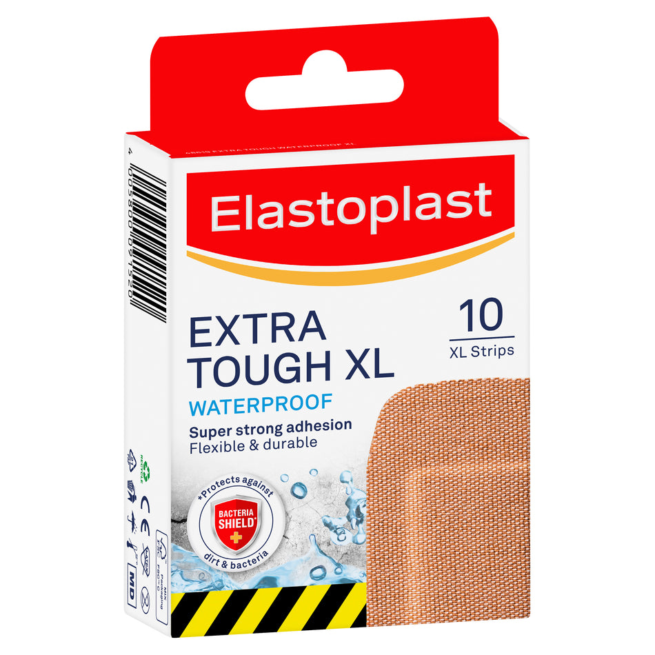 Elastoplast Heavy Fabric Waterproof Plasters XL 10 Strips