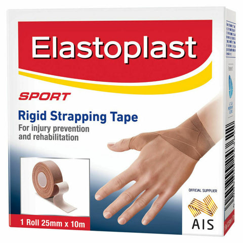 Elastoplast 36002 Sport Rigid Strapping Tape 25mm x 10m Tan
