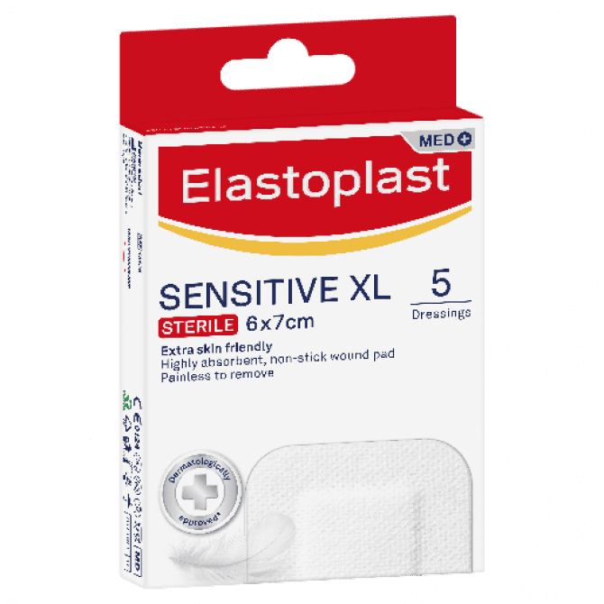 Elastoplast Sensitive XL Dressing 6 X 7cm 5Pk 48625
