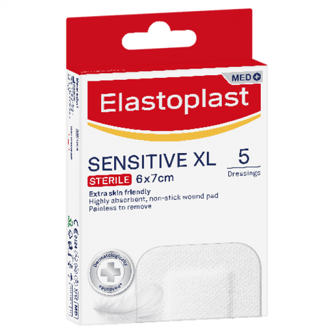 Elastoplast Sensitive XL Dressing 6 X 7cm 5Pk 48625