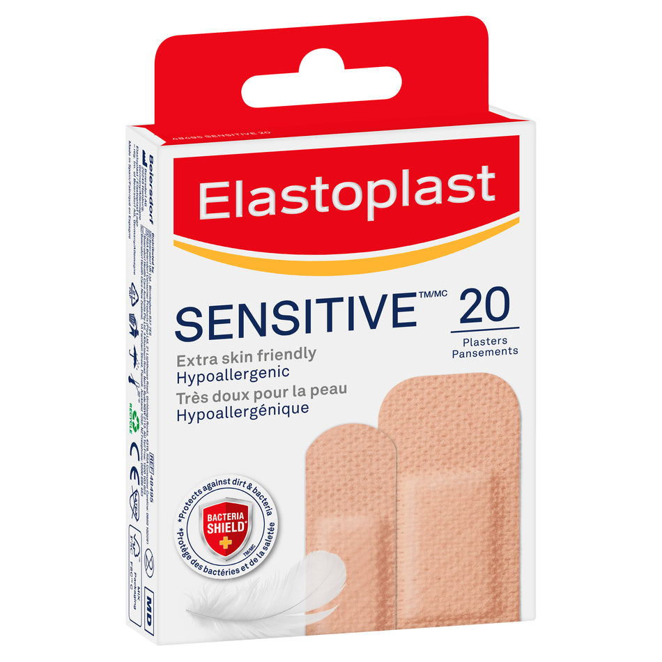 Elastoplast Sensitive Skin Tone Light Plasters 20PK