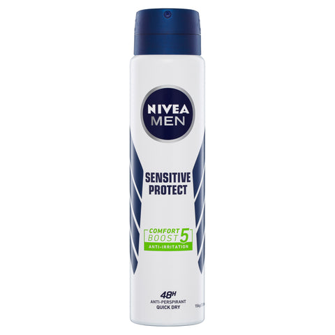 Nivea For Men Deodorant Aerosol Sensitive Protect 250ml