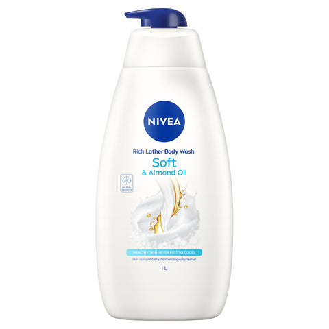 Nivea Shower Cream Rich Moisture Soft - 1L