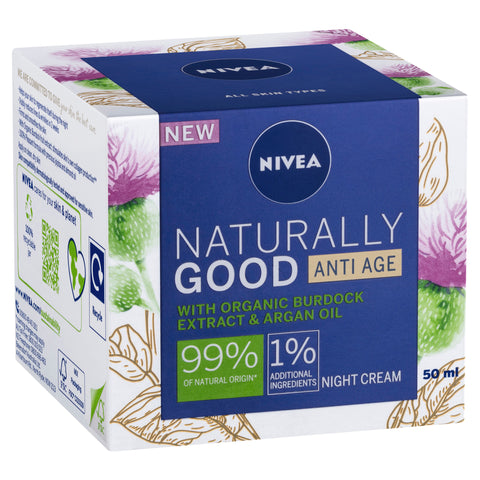 NIVEA Naturally Good Anti-Age Face Moisturiser Night 50ml