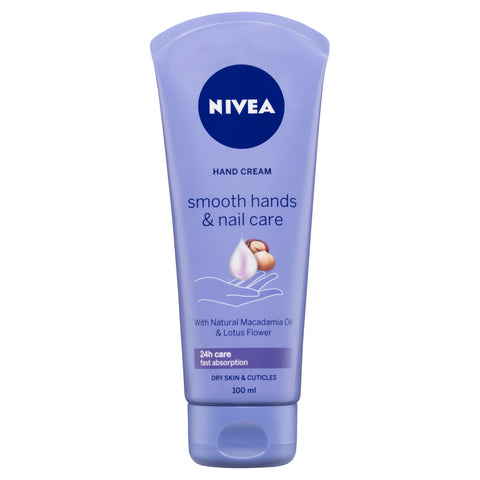 NIVEA Smooth Hand Cream & Nail Care 100ml