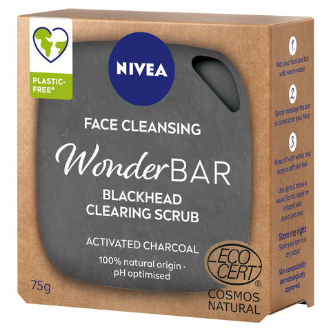 NIVEA Wonderbar Anti-Blackhead Face Cleanser Scrub 75g