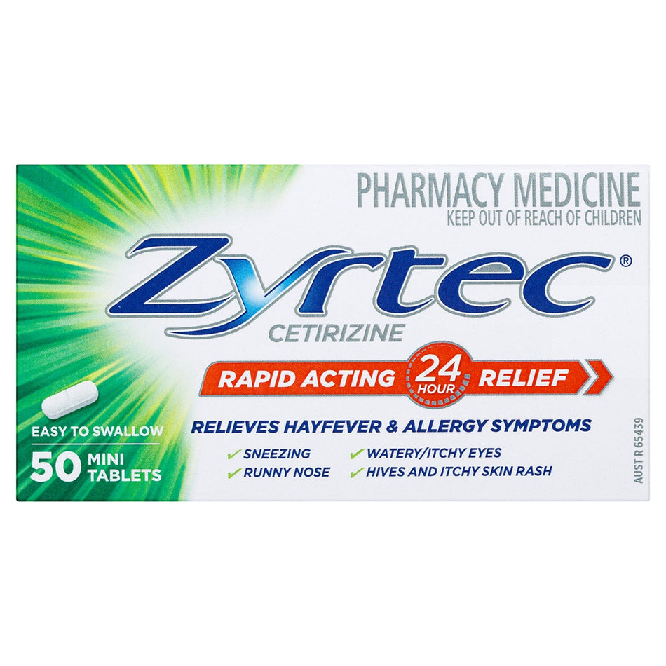 Zyrtec Allergy & Hayfever Antihistamine 50 Tablets